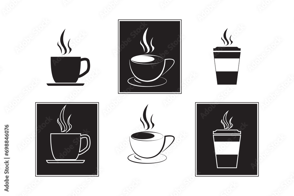Collection cafe icon set. Icon flat style for stock vector. Sign coffee shop religion for logo, menu, restaurant, management, direction, illustration. Collection cafe icon set. Icon flat style for stock vector. Sign coffee shop religion for logo, menu, restaurant, management, direction, illustration.