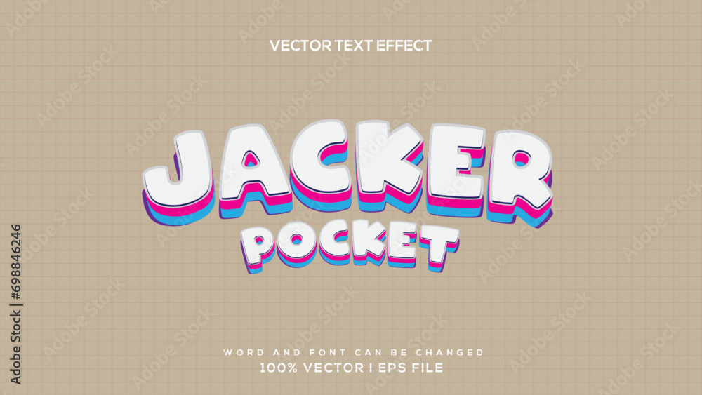 Vector 3D text style