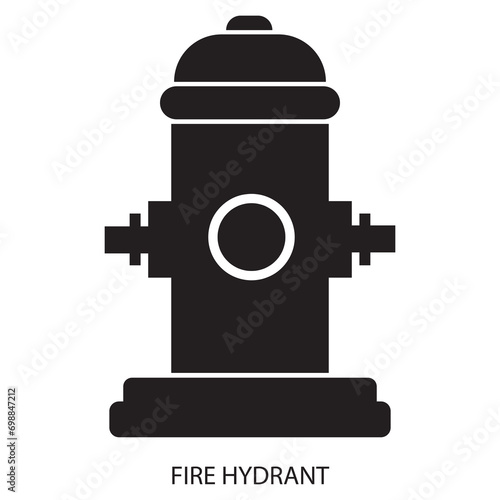 Fire Hydrant icon. fire safety icons vector flat illustration on white backgrounnd..eps