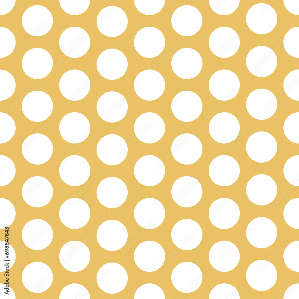 Seamless Big Polka Dots Circles Pattern on Retro Color Background Seamless Big Polka Dots Circles Pattern on Retro Color Background