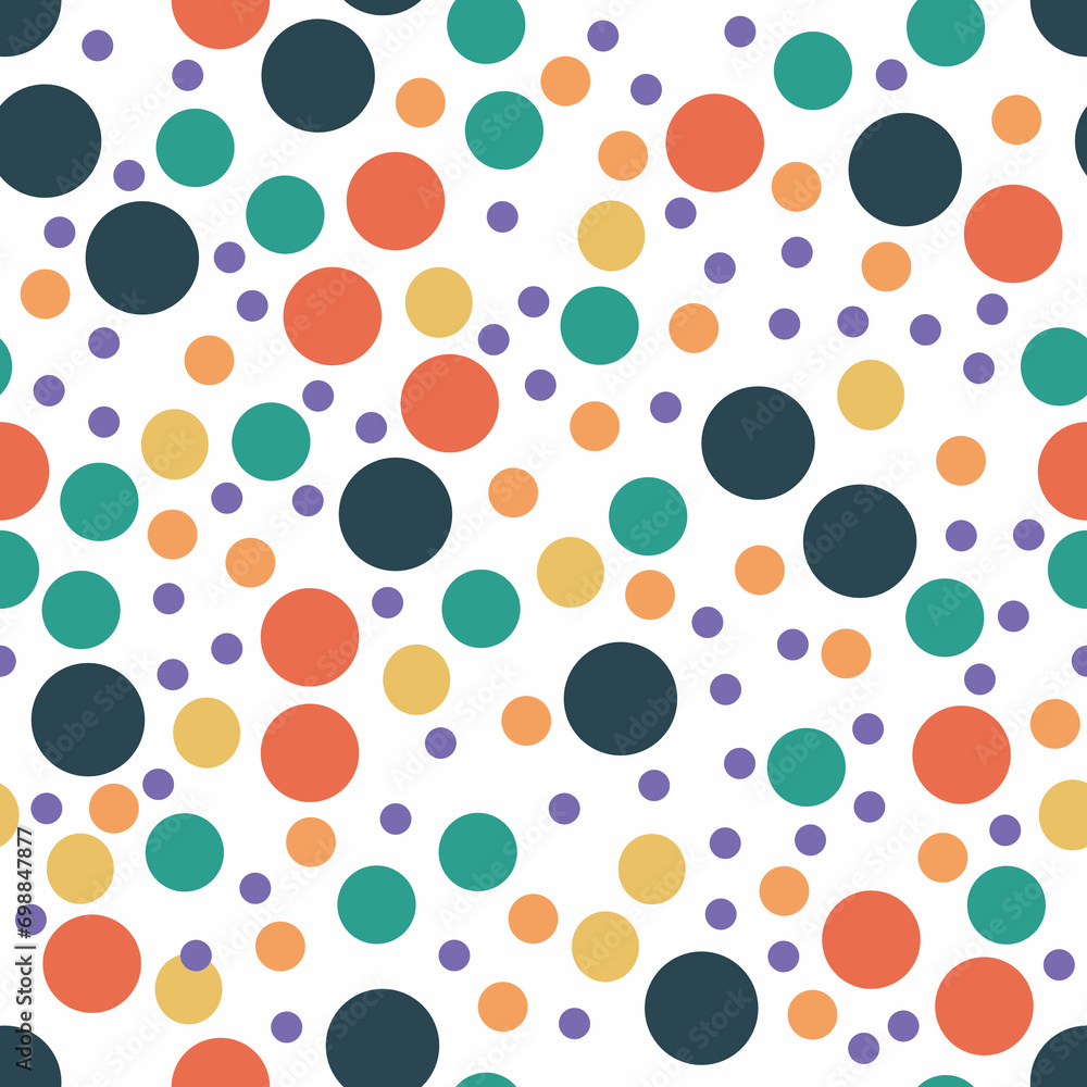 Seamless Retro Cicles Patterns in Retro Colors Seamless Retro Cicles Patterns in Retro Colors