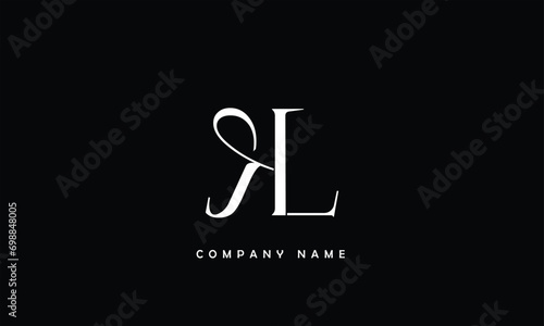 KL, LK, K, L Abstract Letters Logo Monogram