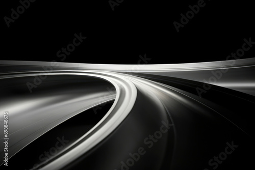 Fast traffic blurred night speed road light highway motion car transportation