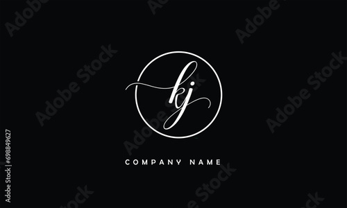 KJ, JK, K, J Abstract Letters Logo Monogram photo