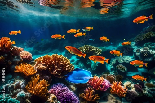coral reef and fishes © Ali