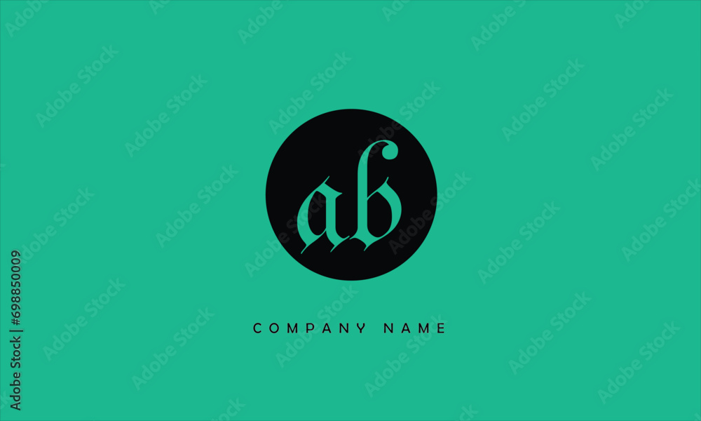 Obraz premium AB, BA, A, B Abstract Letters Logo Monogram
