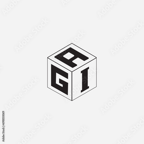 3d cube text