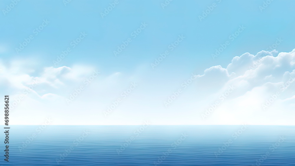 minimalistic ocean banner for youtube channel