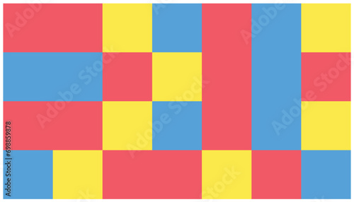 Seamless pattern with colorful squares. Vector illustration in flat style. background template with geometric patterns
