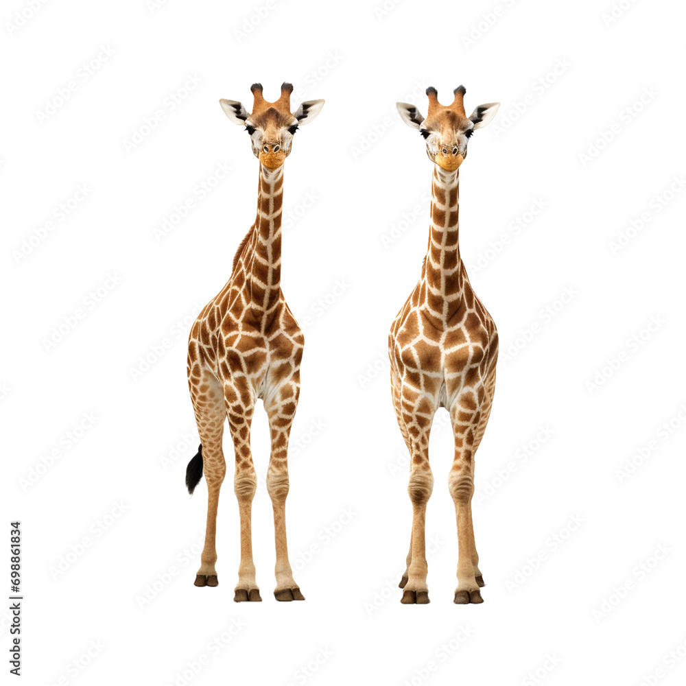 Obraz premium giraffe with transparent background