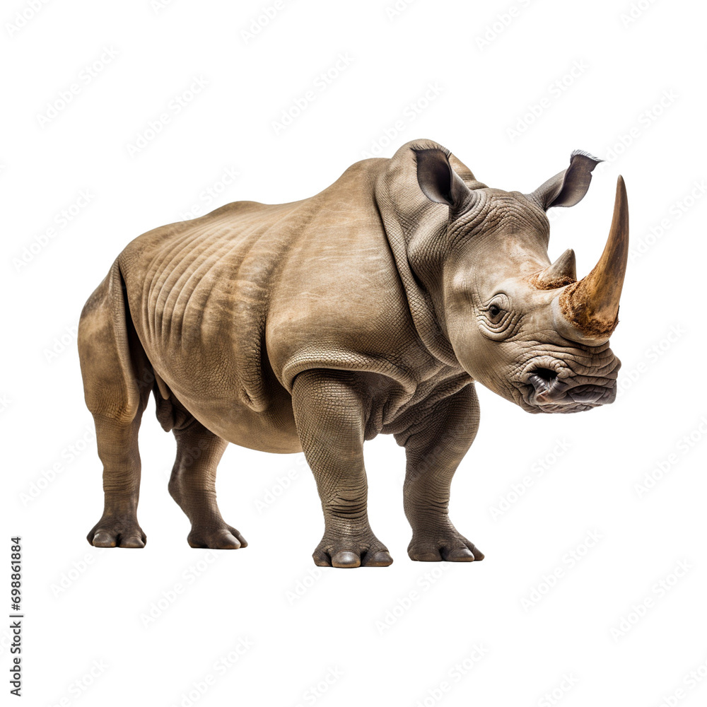 Obraz premium rhino with transparent background