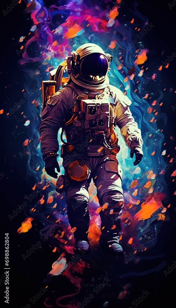 Fototapeta premium astronaut in space
