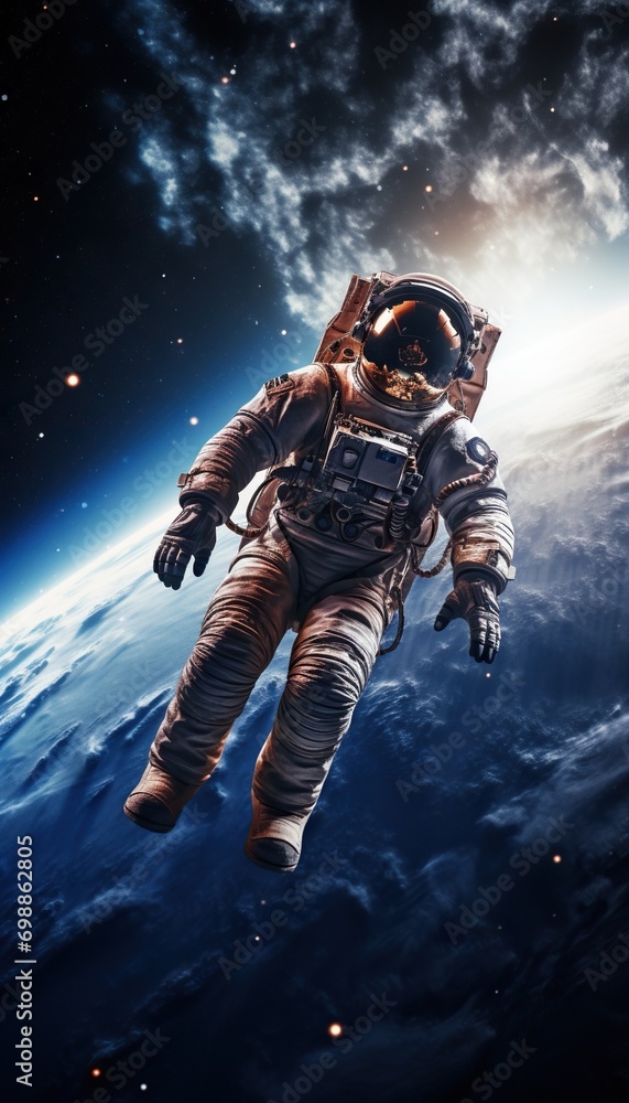 Fototapeta premium astronaut in space