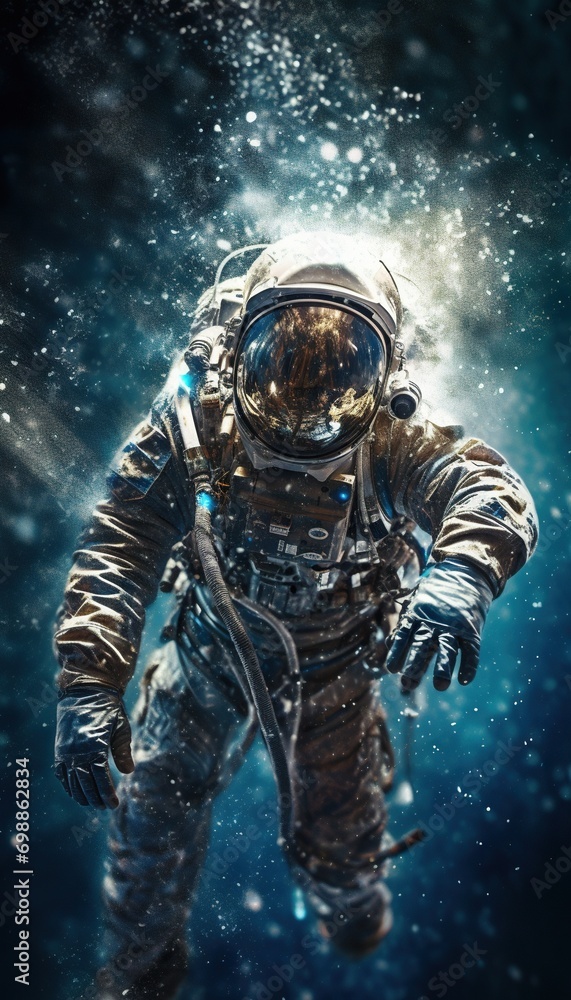 Fototapeta premium astronaut in action