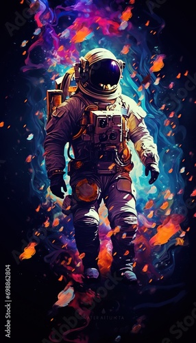 astronaut in space