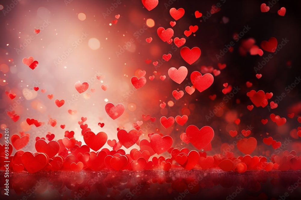 Valentines Day Heart and love background and wallpaper