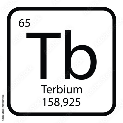Terbium icon vektor