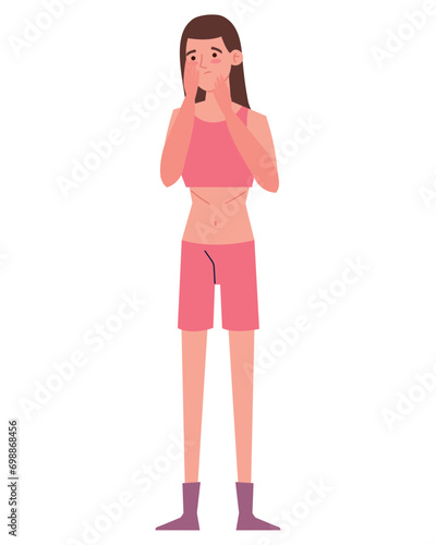 anorexia woman character