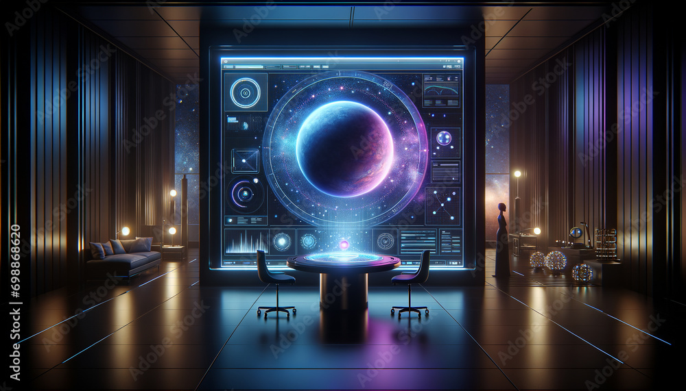 Fototapeta premium AI Exoplanet Discovery: Unveiling New Worlds