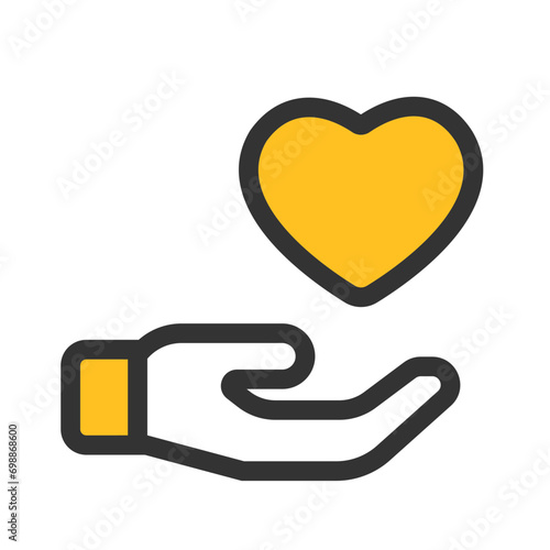 手のひらの上 お気に入り ハート