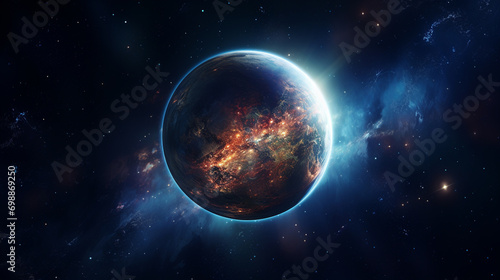 planet in space HD 8K wallpaper Stock Photographic Image  © AA