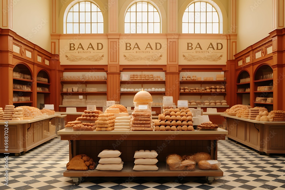 Fototapeta premium vintage bakery store design