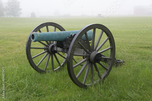 12 pounder bronze smooth bore, Napoleon Model 1857 at Gettysburg National Military Park, Pennsylvania