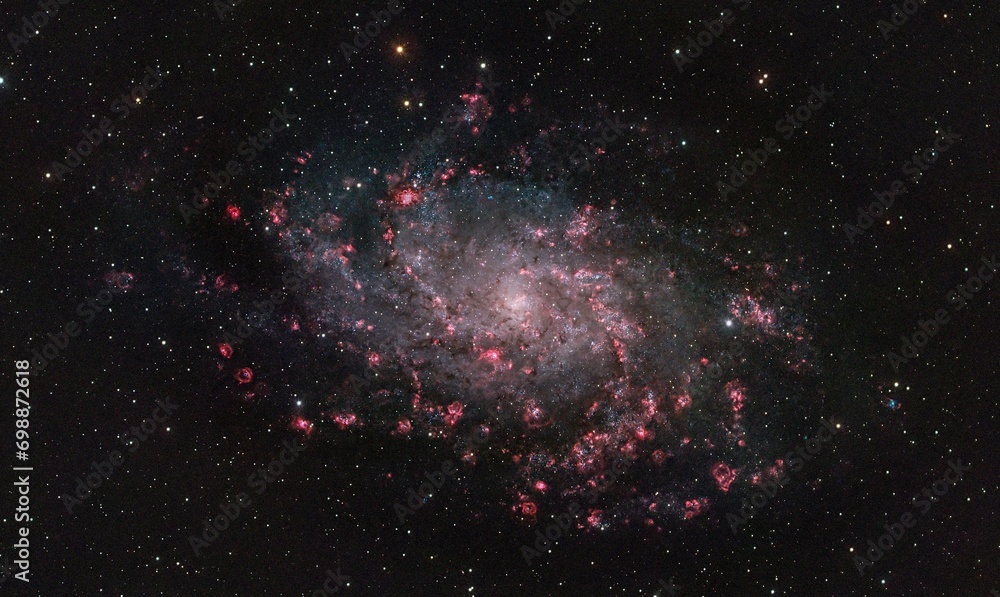 M33 - Triangulum Galaxy 3 - obrazy, fototapety, plakaty 