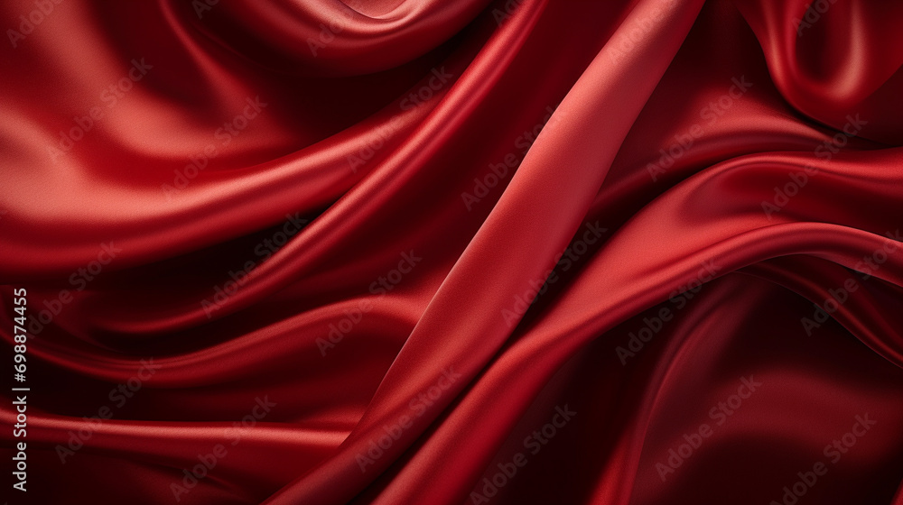 Obraz premium red silk background HD 8K wallpaper Stock Photographic Image 