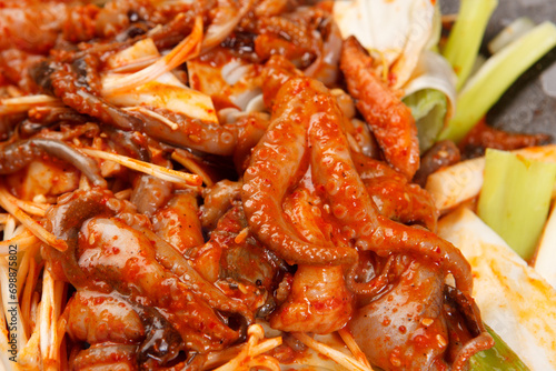 Spicy webfoot octopus dish