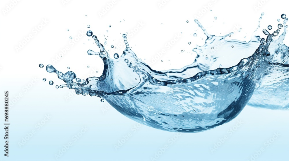 Water Splash on White Background. Fresh, Pure, Drink, Nature
Water Splash on White Background. Fresh, Pure, Drink, Nature