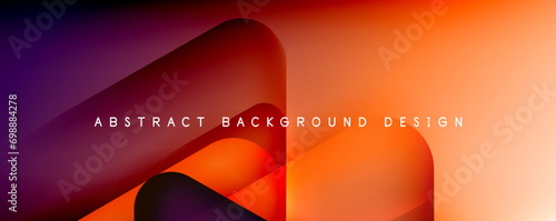 Shadow and Light Triangle Background. Dynamic Geometric Template. Glass Transparent Triangles