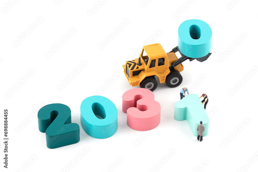 Miniature creative New Year's Day 2031 Miniature creative New Year's Day 2031