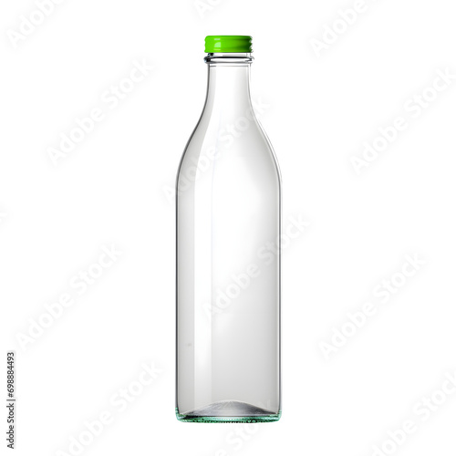 empty bottle isolated on white