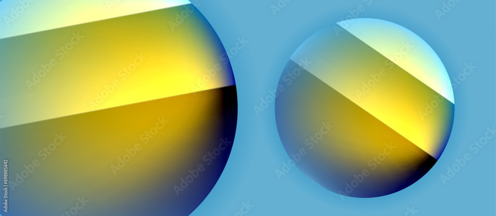 Glossy metal glowing circles geometric background. Minimal abstract composition. Vector illustration For Wallpaper, Banner, Background, Card, Book Illustration, landing page Glossy metal glowing circles geometric background. Minimal abstract composition. Vector illustration For Wallpaper, Banner, Background, Card, Book Illustration, landing page