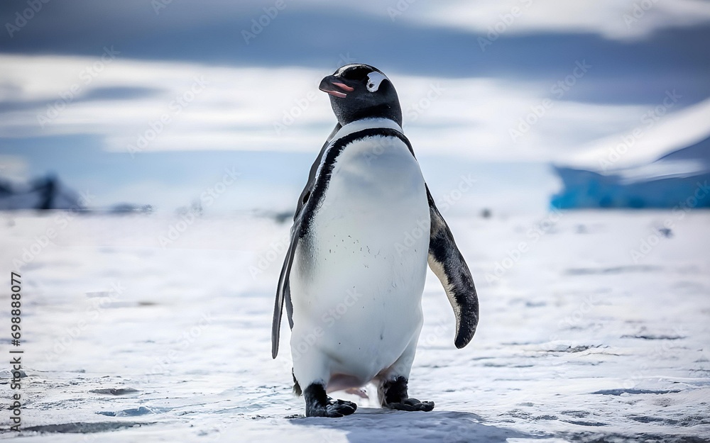 Obraz premium penguin on the beach