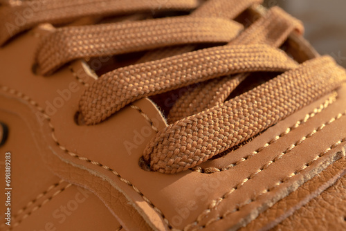 Close up shot of elegant sports shoe.
