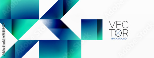 Minimalist elegance - lines, squares, triangles converge on white. Geometry essence showcased in serene harmony. Harmonizing essential shapes on a pristine backdrop