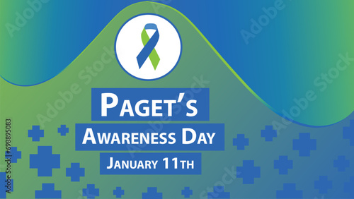 Paget’s Awareness Day vector banner design. Happy Paget’s Awareness Day modern minimal graphic poster illustration. photo