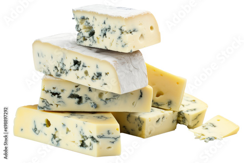 Shropshire Blue cheese on transparent_background