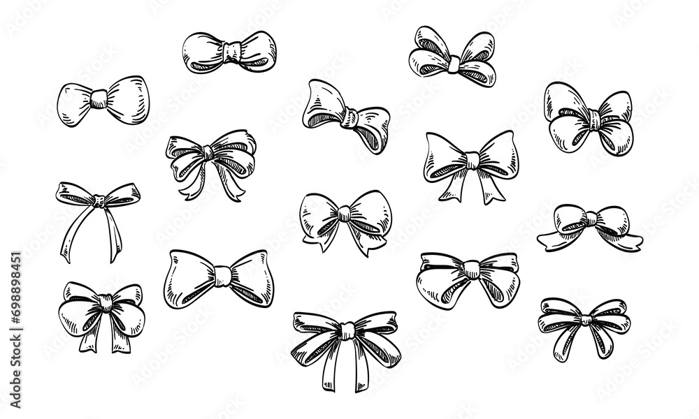 ribbon tie handdrawn collection ribbon tie handdrawn collection