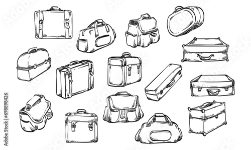 luggage handdrawn collection