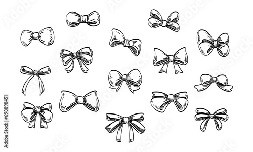 ribbon tie handdrawn collection