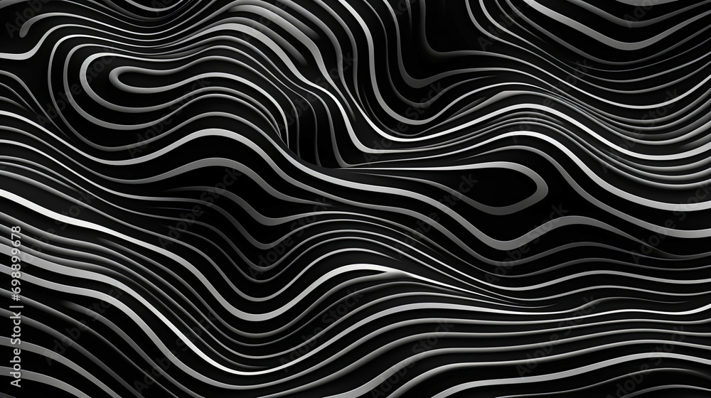 Graphic background of Abstract Black and White Topographic Lines Graphic background of Abstract Black and White Topographic Lines