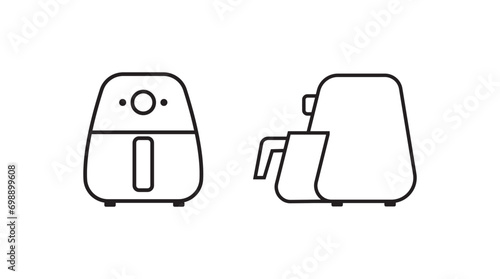 airfryer icon on white background	