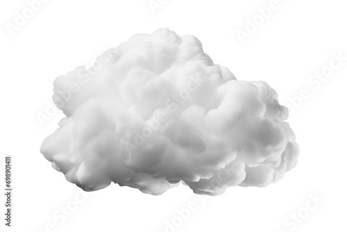 White cloud isolated on background