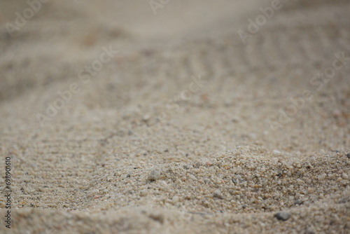 Macro of sand ripples on the beach, good lighting, texture