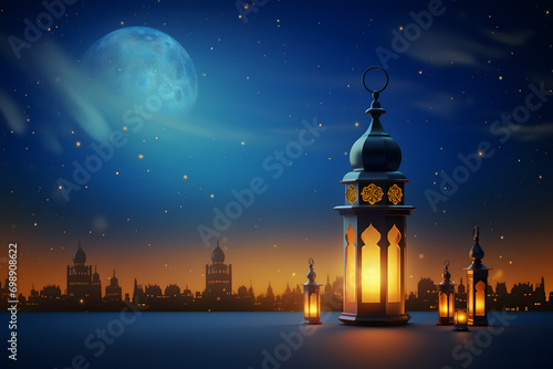 ramadan Kareem, Ramadan crescent moon, Eid Mubarak Islamic festival social media banner and Eid Mubarak Post Template, islam