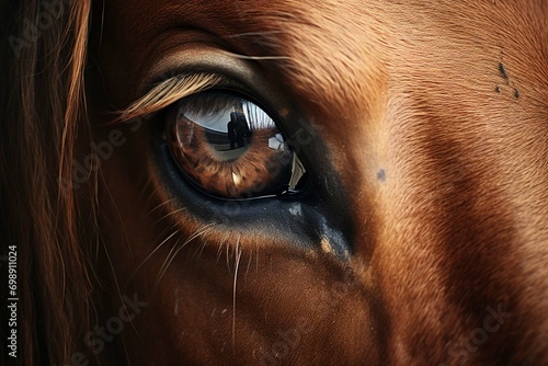 eye of Arabian bay horse © Bilal
