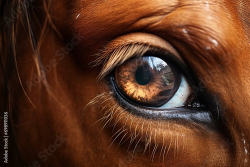 eye of Arabian bay horse © Bilal